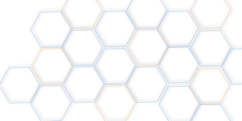 High-Tech Abstract 3D Colorful Geometric  hexagon Structure with Polygonal Honeycomb Pattern and Luxury Design Elements for a Contemporary Vector Background