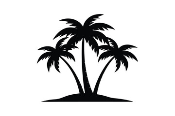 Obraz premium silhouette of palm trees