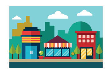 vector illustration of city