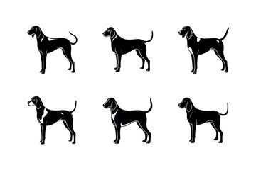 Beagle Dog Breed Silhouette