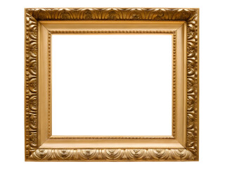 gold picture frame transparent background 