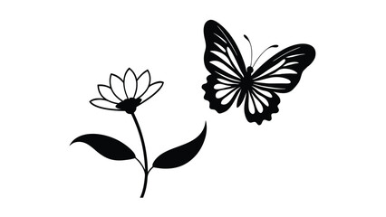 Butterfly Landing on a Flower