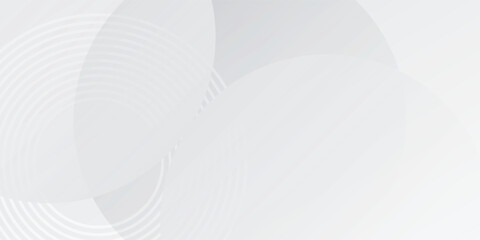 White geometric abstract background overlap layer on bright space with lines effect decoration. Modern graphic design element circles style concept modern