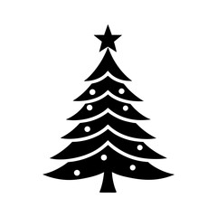 christmas tree icon symbol vector art