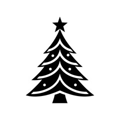 christmas tree icon symbol vector art
