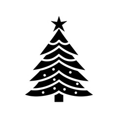 christmas tree icon symbol vector art