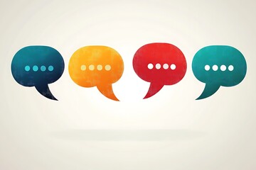 Customer feedback is a valuable tool for improvement and growth, represented by colorful speech bubbles symbolizing communication and dialogue