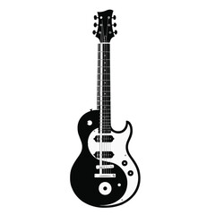 Naklejka premium guitar isolated on white background