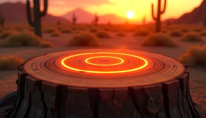 sunset in the mountains