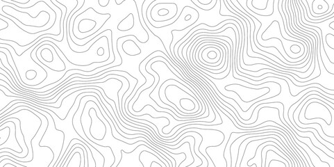Topographic map background geographic line map with elevation assignments. Modern design with White background with topographic wavy pattern design.paper texture Imitation of a geographical map shades