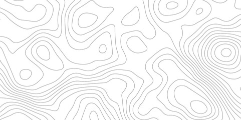 Topographic map background geographic line map with elevation assignments. Modern design with White background with topographic wavy pattern design.paper texture Imitation of a geographical map shades