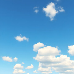 Obraz premium blue sky with clouds