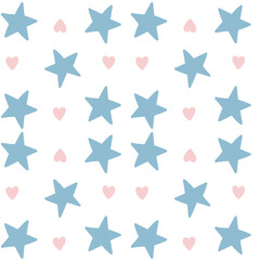 seamless pattern with stars