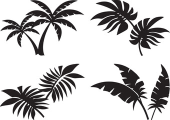 Fototapeta premium palm trees silhouettes