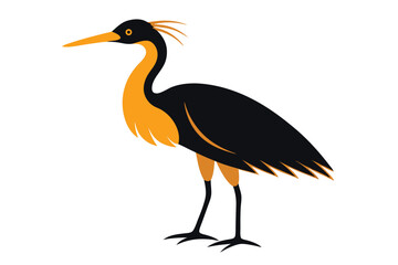 vector illustration of a crane