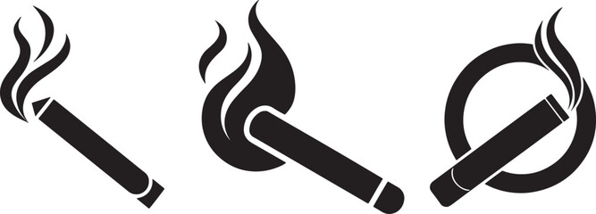 cigarette, smoking, ashtray, abstract, minimalist, black and white, silhouette
