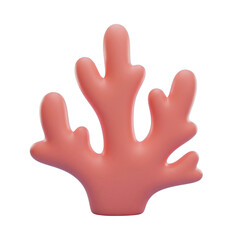 Obraz premium Pink Coral 3D Model
