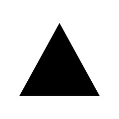 triangle icon, triangle symbol, vector illustration