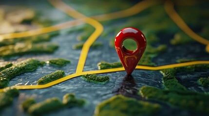 Detailed map with a location marker.