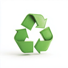 Obraz premium eco-friendly recycle symbol icon – suitable for sustainability campaigns, environmental education, and green product packaging