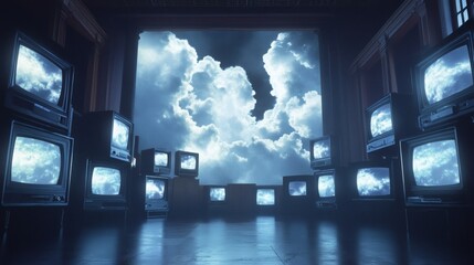 Lots of TVs with special effects that let you put images on the screen. 