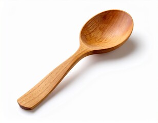 wooden spoon isolated on white