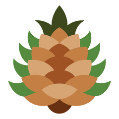 vector illustration of a pineapple