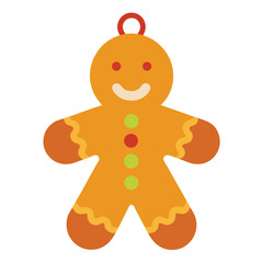gingerbread man isolated on white