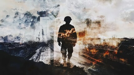 Obraz premium Commemorating the End of World War II Anniversary