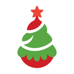 christmas tree vector illustration