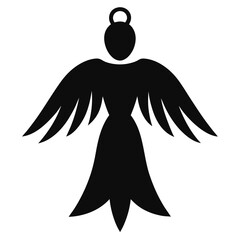 silhouette of a angel