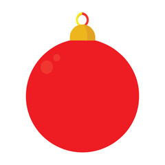 christmas ball isolated on white
