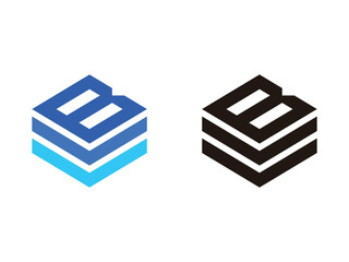 Initials B logo, high tech symbol, isolated on transparent background © nurazizahku94