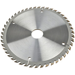 circular saw blade isolated on white background