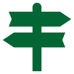 Obraz premium Directions logo symbol green