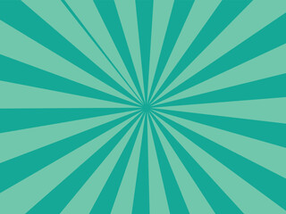 Abstract sun ray green star burst background. Green sun burst background