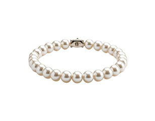 Elegant pearl bracelet with a silver clasp showcasing a classic and timeless design (3)