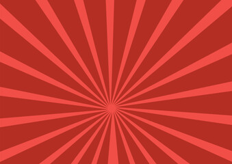 Abstract sun ray red star burst background. Red sun burst background