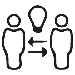 light bulb concept icon vector. Vector illustration EPS 10