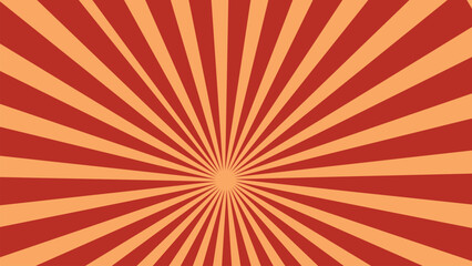 Abstract sun ray red star burst background. Red sun burst background