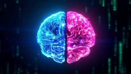 Digital brain circuitry artificial intelligence concept - Powered by Adobe