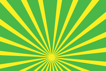 Abstract sun ray green star burst background. Green sun burst background