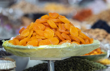 Coupe d'abricots secs