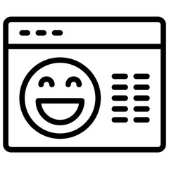 satisfaction line icon