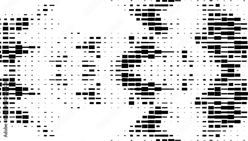 Poster black and white abstract grunge pattern with pixel effect for modern background and design element. 
