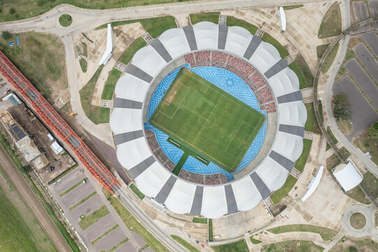 Aerial view of Estadio Unico Madre de Ciudades Stadium, Santiago del Estero, Argentina.