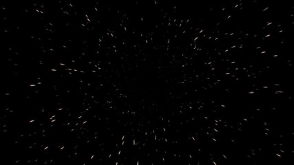 Retro space travel stars flying through stars looping background - Powered by Adobe