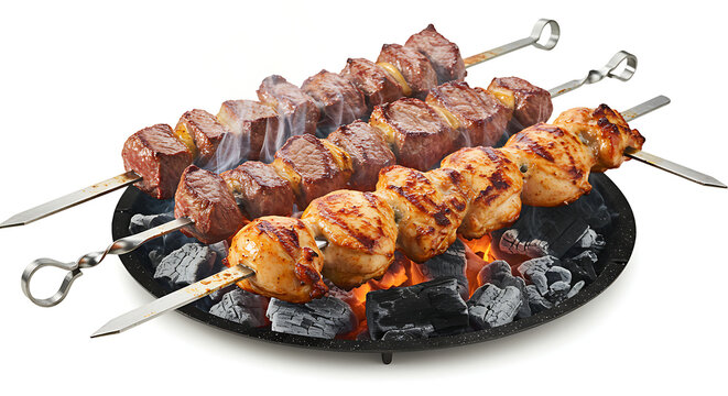 Imagens de churrasco na brasa