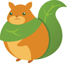 squirrel with acorn