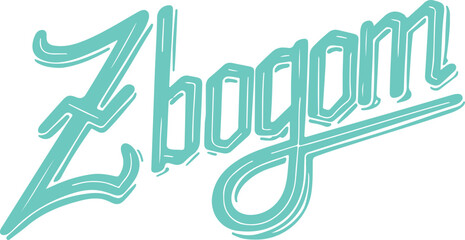 Zbogom Handwritten Text.